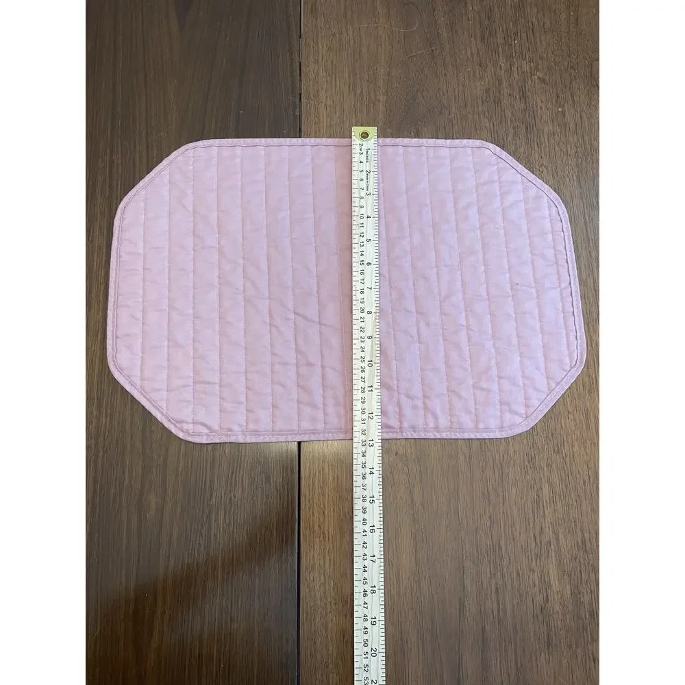 Grandma Core:Vintage 80s -90's Mauve (Pink) quilted Placemats Set Of 4